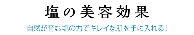 塩と料理の合わせ方